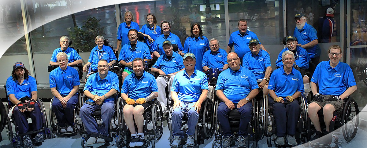 Give It All You Got - Experiencing the National Veterans Wheelchair Games Banner  of 1