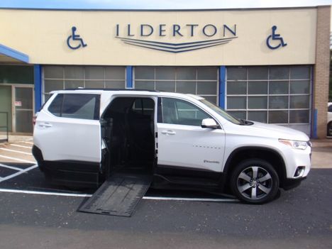 Used Wheelchair Van For Sale: 2021 Chevrolet Traverse LT Wheelchair Accessible Van For Sale with a  on it. VIN: 1GNERHKWXMJ125266