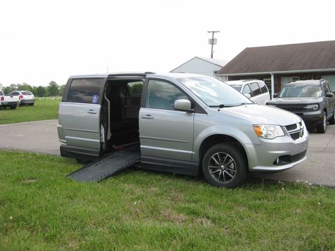 Used Wheelchair Van For Sale: 2017 Dodge Caravan SXT Wheelchair Accessible Van For Sale with a AMS - Dodge Legend Side Entry on it. VIN: 2C4RDGCG0HR814602