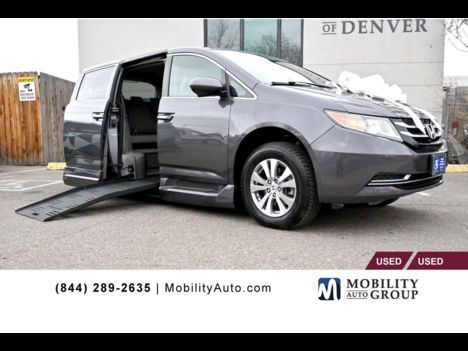 Used Wheelchair Van For Sale: 2015 Honda Odyssey EX-L Wheelchair Accessible Van For Sale with a Braunability Power Fold-Out Side entry on it. VIN: 5FNRL5H60FB100016