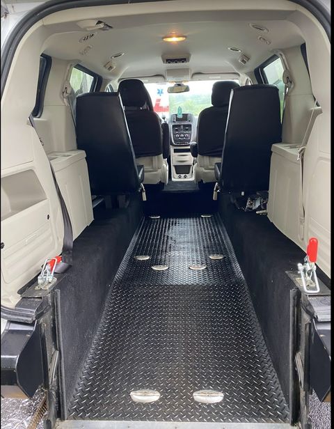 Used Wheelchair Van For Sale: 2018 Dodge Caravan SE Wheelchair Accessible Van For Sale with a FR Wheelchair Vans - Dodge Rear Entry on it. VIN: 2C7WDGBG2JR362990