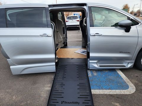 New Wheelchair Van For Sale: 2023 Chrysler Pacifica  Wheelchair Accessible Van For Sale with a  on it. VIN: 2C4RC1BG0PR537806