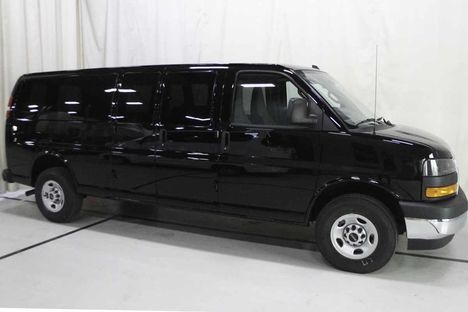 New Wheelchair Van For Sale: 2022 Gmc Savana 2500 S Wheelchair Accessible Van For Sale with a Rollx Full Cut Conversion with 6 Drop