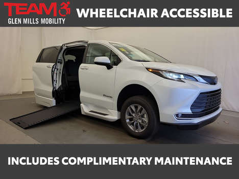 New Wheelchair Van For Sale: 2023 Toyota Sienna XLE Wheelchair Accessible Van For Sale with a  on it. VIN: 5TDJRKEC8PS144489