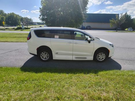 New Wheelchair Van For Sale: 2022 Chrysler Voyager LX Wheelchair Accessible Van For Sale with a VMI Chrysler Northstar on it. VIN: 2C4RC1CG5NR135453