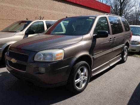 Used Wheelchair Van For Sale: 2005 Chevrolet Uplander L Wheelchair Accessible Van For Sale with a  on it. VIN: 1GBDV13L75D262682