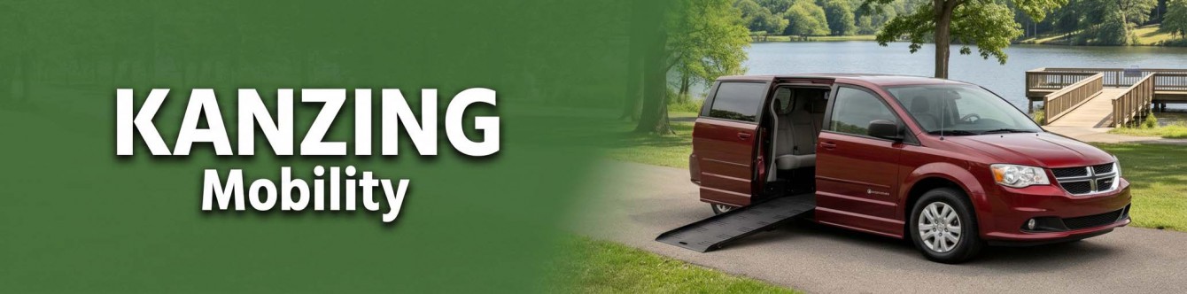 Kanzig Automotive Group - Monroe, GA - Wheelchair van parked next to a lake with a dock.