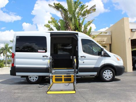 Used Wheelchair Van For Sale: 2015 Ford Transit 150 XL Wheelchair Accessible Van For Sale with a Braun on it. VIN: 1FDZK1CM7FKA63563