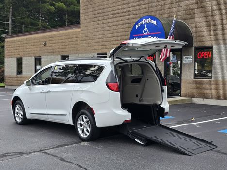 Used Wheelchair Van For Sale: 2017 Chrysler Pacifica Touring L Wheelchair Accessible Van For Sale with a Rear Entry Handicap Van on it. VIN: 2C4RC1BG7HR507106