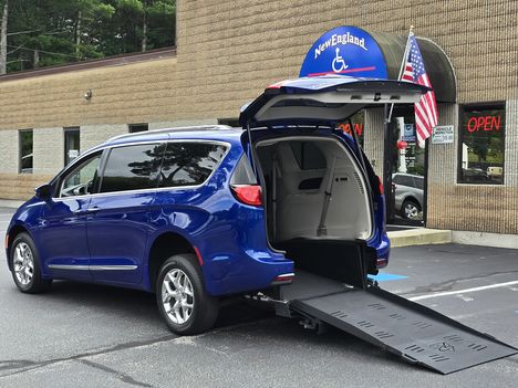 Used Wheelchair Van For Sale: 2018 Chrysler Pacifica Limited Wheelchair Accessible Van For Sale with a Rear Entry Handicap Van on it. VIN: 2C4RC1GG7JR287187