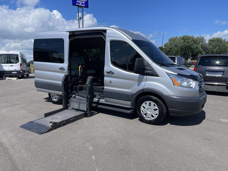 Used Wheelchair Van For Sale: 2018 Ford Transit 150 XL 3dr SWB Medium Roof Passenger Van Wheelchair Accessible Van For Sale with a  on it. VIN: 1FMZK1CM0JKA74168