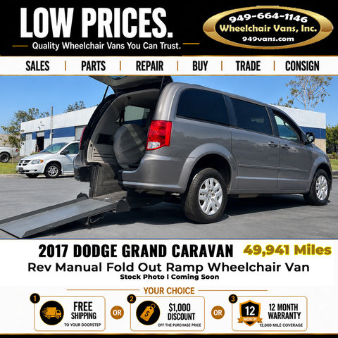 Used Wheelchair Van For Sale: 2017 Dodge Caravan SE Wheelchair Accessible Van For Sale with a Revability - DODGE GRAND CARAVAN ADVANTAGE SE on it. VIN: 2C4RDGBG7HR838901