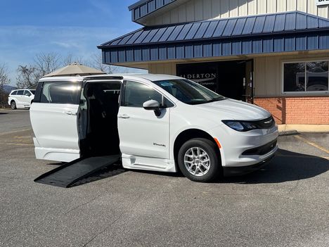 New Wheelchair Van For Sale: 2024 Chrysler Voyager LX Wheelchair Accessible Van For Sale with a  on it. VIN: 2C4RC1CGXRR165988