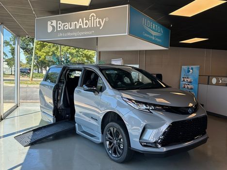 New Wheelchair Van For Sale: 2026 Toyota Sienna XSE Wheelchair Accessible Van For Sale with a  on it. VIN: 5TDXRKEC5TS328812