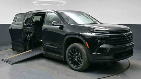 New Wheelchair Van For Sale: 2026 Chevrolet Traverse LT Wheelchair Accessible Van For Sale with a BraunAbility Chevrolet Traverse - Wheelchair SUV on it. VIN: 1GBERGKS0TJ386649