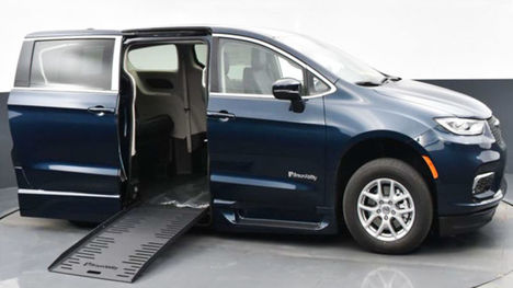Used Wheelchair Van For Sale: 2023 Chrysler Pacifica Touring L Wheelchair Accessible Van For Sale with a BraunAbility Chrysler Foldout XT on it. VIN: 2C4RC1BG6PR572236