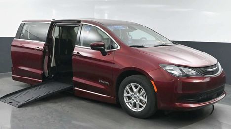 Used Wheelchair Van For Sale: 2023 Chrysler Voyager LX Wheelchair Accessible Van For Sale with a BraunAbility Chrysler Foldout on it. VIN: 2C4RC1CG0PR603401