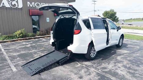 New Wheelchair Van For Sale: 2026 Chrysler Voyager LX Wheelchair Accessible Van For Sale with a Commercial Vans Chrysler ADA Rear Entry on it. VIN: 2C4RC1CG4TR269383