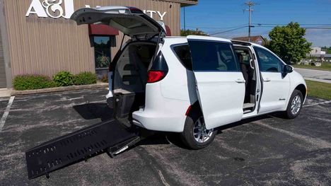Used Wheelchair Van For Sale: 2023 Chrysler Voyager LX Wheelchair Accessible Van For Sale with a Commercial Vans Chrysler ADA Rear Entry on it. VIN: 2C4RC1CG6PR516957