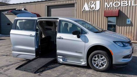 Used Wheelchair Van For Sale: 2024 Chrysler Voyager LX Wheelchair Accessible Van For Sale with a BraunAbility Chrysler Foldout XT on it. VIN: 2C4RC1CG8RR196348