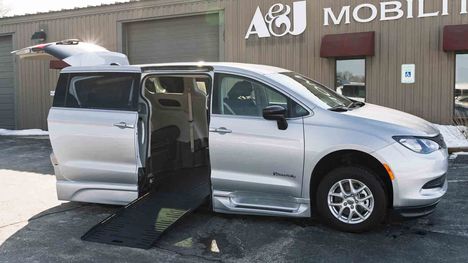 Used Wheelchair Van For Sale: 2024 Chrysler Voyager LX Fleet Wheelchair Accessible Van For Sale with a BraunAbility Chrysler Foldout XT on it. VIN: 2C4RC1CGXRR197999