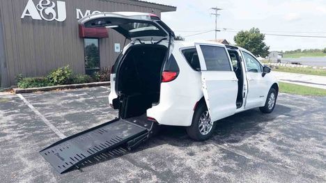 New Wheelchair Van For Sale: 2026 Chrysler Voyager LX Wheelchair Accessible Van For Sale with a Commercial Vans Chrysler ADA Rear Entry on it. VIN: 2C4RC1CGXTR264706