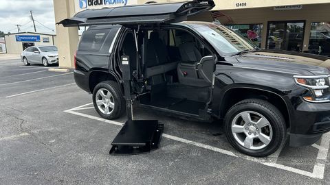 Used Wheelchair Van For Sale: 2020 Chevrolet Tahoe Premier Wheelchair Accessible Van For Sale with a ATC Wheelchair Truck Conversions - All-Terrain Conversions Dealers on it. VIN: 1GNSCAKC6LR124875