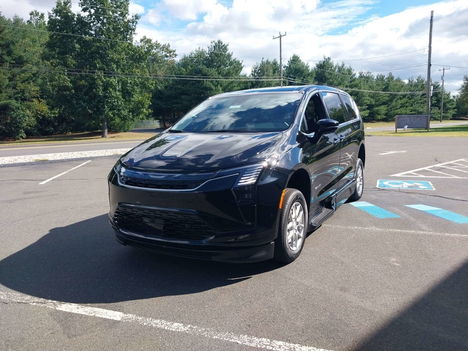 New Wheelchair Van For Sale: 2027 Chrysler Pacifica Select Wheelchair Accessible Van For Sale with a BraunAbility Chrysler Foldout XT on it. VIN: 2C4RC1BG1VR577857