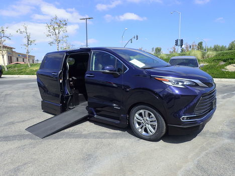 Used Wheelchair Van For Sale: 2021 Toyota Sienna Platinum Wheelchair Accessible Van For Sale with a VMI Toyota Sienna Hybrid - AWD on it. VIN: 5TDESKFC4MS031591