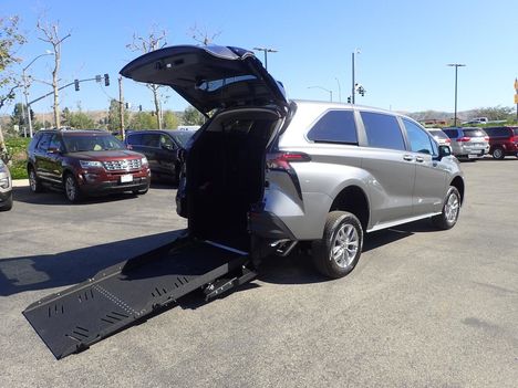 New Wheelchair Van For Sale: 2026 Toyota Sienna LE 4-Passenger - Minivan Wheelchair Accessible Van For Sale with a VMI Toyota Sienna Hybrid - Rear Entry - FWD on it. VIN: 5TDKRKEC4TS328276