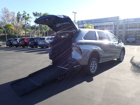 New Wheelchair Van For Sale: 2026 Toyota Sienna LE  - Minivan Wheelchair Accessible Van For Sale with a VMI Toyota Sienna Hybrid - Rear Entry - FWD on it. VIN: 5TDKRKEC7TS328711