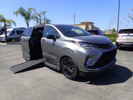New Wheelchair Van For Sale: 2026 Toyota Sienna XSE  - Minivan Wheelchair Accessible Van For Sale with a VMI Toyota Sienna Hybrid - Side Entry - FWD on it. VIN: 5TDXRKEC5TS338403