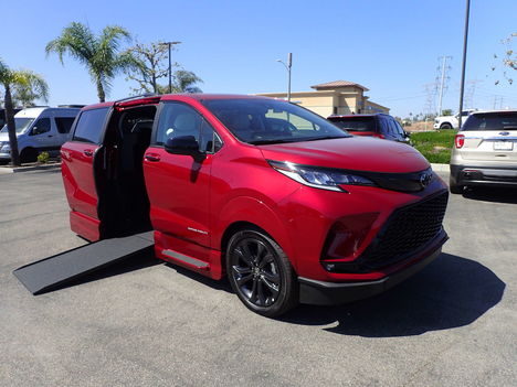New Wheelchair Van For Sale: 2026 Toyota Sienna XSE  - Minivan Wheelchair Accessible Van For Sale with a VMI Toyota Sienna Hybrid - Side Entry - FWD on it. VIN: 5TDXRKECXTS326635