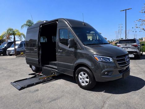 New Wheelchair Van For Sale: 2026 Mercedes-benz Sprinter 2500 144 Wheelchair Accessible Van For Sale with a BraunAbility UVL - Under Vehicle Lift on it. VIN: W1Z4NFHY0TT621586