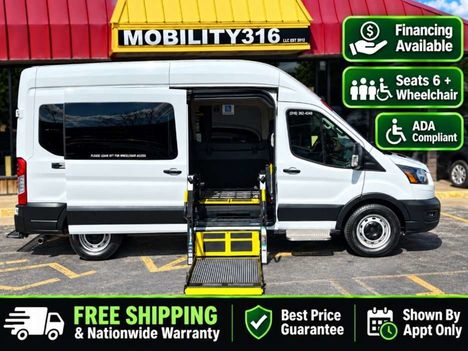 Used Wheelchair Van For Sale: 2023 Ford Transit Passenger Van 350 XL High Roof Wheelchair Accessible Van For Sale with a Non Branded Full Size Van Conversion on it. VIN: 1FBAX2X89PKA75256