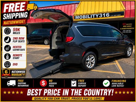 Used Wheelchair Van For Sale: 2019 Chrysler Pacifica Touring L Plus Wheelchair Accessible Van For Sale with a ATS ATS Rear Entry on it. VIN: 2C4RC1EG3KR627827