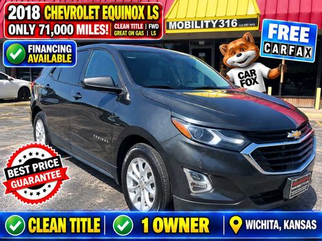 Used Wheelchair Van For Sale: 2018 Chevrolet Equinox LS Wheelchair Accessible Van For Sale with a  on it. VIN: 2GNAXREV2J6288192