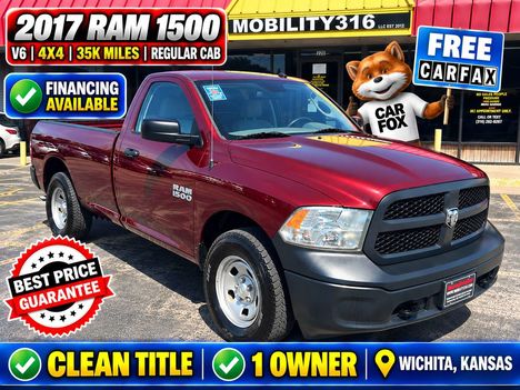 Used Wheelchair Van For Sale: 2017 Ram 1500 Tradesman Wheelchair Accessible Van For Sale with a Other: Not Wheelchair Accessible on it. VIN: 3C6JR7DG9HG704724