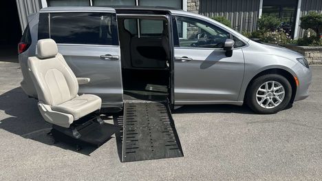Used Wheelchair Van For Sale: 2021 Chrysler Voyager LX Wheelchair Accessible Van For Sale with a  on it. VIN: 2C4RC1DG4MR537588