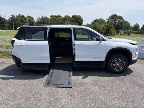 New Wheelchair Van For Sale: 2026 Chevrolet Traverse LT Wheelchair Accessible Van For Sale with a BraunAbility Chevrolet Traverse - Wheelchair SUV on it. VIN: 1GBERGKSXTJ324790
