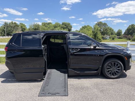 Used Wheelchair Van For Sale: 2023 Chevrolet Traverse RS Wheelchair Accessible Van For Sale with a BraunAbility Chevrolet Traverse - Wheelchair SUV on it. VIN: 1GNERJKW6PJ209791