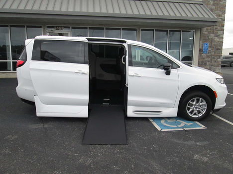 New Wheelchair Van For Sale: 2024 Chrysler Pacifica Touring L Wheelchair Accessible Van For Sale with a VMI Chrysler Northstar on it. VIN: 2C4RC1BG4RR187485