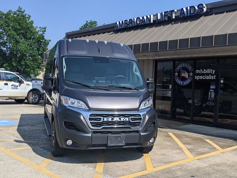New Wheelchair Van For Sale: 2023 Ram Promaster 2500 High Roof Wheelchair Accessible Van For Sale with a TEMPEST Pro-Master Tempest XL on it. VIN: 3C6LRVPG1PE513933