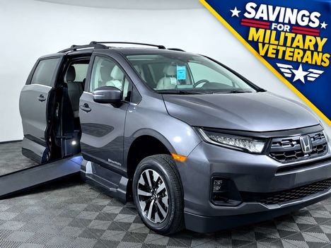 New Wheelchair Van For Sale: 2026 Honda Odyssey EX-L Wheelchair Accessible Van For Sale with a VMI Honda Northstar on it. VIN: 5FNRL6H65TB080881