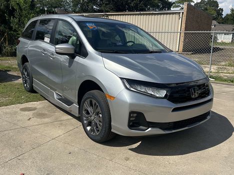 New Wheelchair Van For Sale: 2026 Honda Odyssey Touring Wheelchair Accessible Van For Sale with a BraunAbility Honda Power Infloor on it. VIN: 5FNRL6H84TB042317