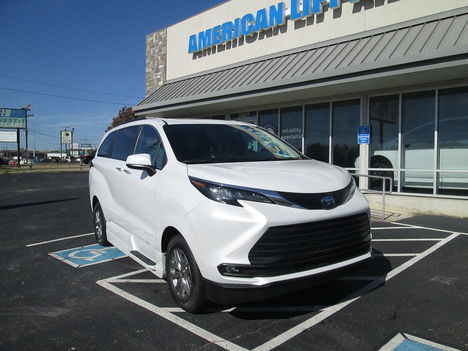 New Wheelchair Van For Sale: 2025 Toyota Sienna XSE Wheelchair Accessible Van For Sale with a VMI Toyota Sienna Hybrid - Side Entry - FWD on it. VIN: 5TDJRKEC0SS272573