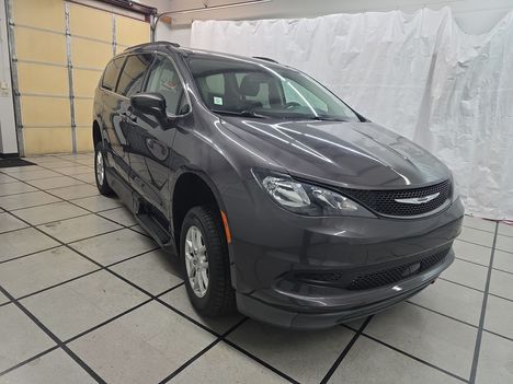 Used Wheelchair Van For Sale: 2021 Chrysler Voyager LXi Wheelchair Accessible Van For Sale with a Braun Entervan XT Manual Folding Ramp on it. VIN: 2C4RC1DG4MR602083