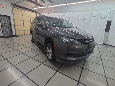Used Wheelchair Van For Sale: 2021 Chrysler Voyager LXi Wheelchair Accessible Van For Sale with a Braun Entervan XT Manual Folding Ramp on it. VIN: 2C4RC1DGXMR586861