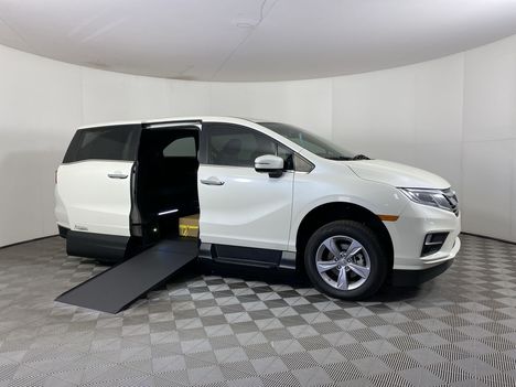 Used Wheelchair Van For Sale: 2018 Honda Odyssey EX-L N&R Wheelchair Accessible Van For Sale with a AMS Vans Galaxy on it. VIN: 5FNRL6H77JB053736
