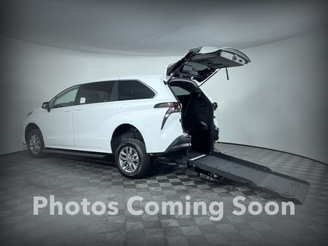 New Wheelchair Van For Sale: 2026 Toyota Sienna FWD LE Wheelchair Accessible Van For Sale with a Vantage Mobility Rear Entry on it. VIN: 5TDKRKEC9TS328094